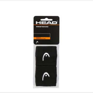 HEAD Wristband 2.5" - 2 Pack BLACK
