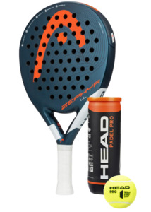 COMBO - HEAD Zephyr Ultra Lite + HEAD Padel Ball Pro (3 Ball Can)