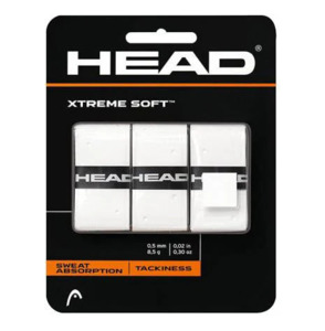 Padel Accessories: HEAD Xtreme Soft Overgrip Pk3 White