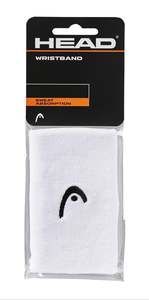 Padel Accessories: HEAD Wristband 5" 2 Pack - White