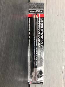 Art Other: General's Carbon Sketch Pencils 2-Piece Set with Sharpener
