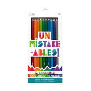 Pencils: Ooly Erasable Colour Pencils Pack of 12