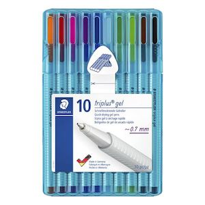 Pens: Triplus Gel Pens 0.7mm 10-Pack