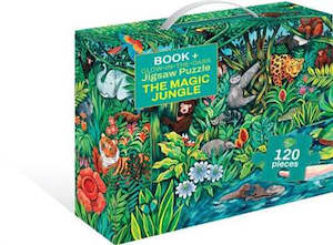 Jigsaws: The Magic Jungle Book and Glow-in-the-Dark Floor Puzzle