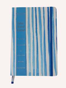 Notebooks Journals Notepads: Blu-Hen Hampton Stripe Fabric-Bound Journal