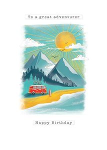 Card: To a Great Adventurer Happy Birthday