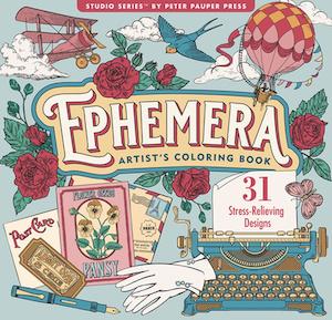 Activity Books For Adults: Travel Back in Time with Ephemera Colouring Book