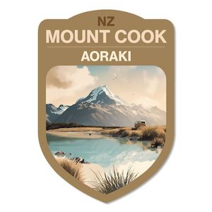 Sticker: Aoraki, Mount Cook