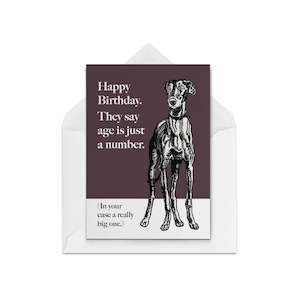 Birthday Cards: Grumpy Dog Birthday Wishes