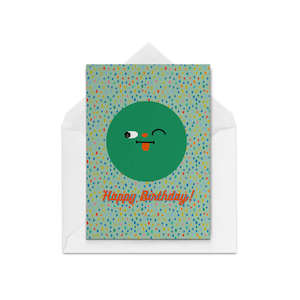 Birthday Cards: Birthday Smile Green