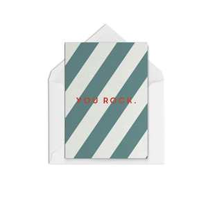 Congratulation Cards Blank Inside: You Rock Moss