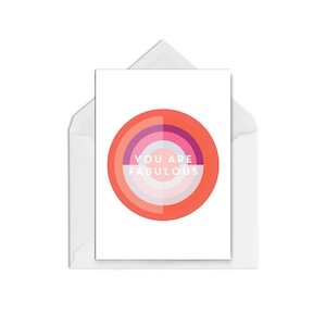 Congratulation Cards Blank Inside: You are Fabulous