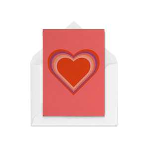 Romantic Love And Friendship Greeting Cards: Rainbow Heart