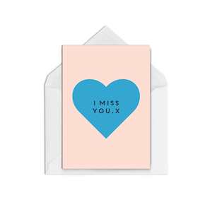 Romantic Love And Friendship Greeting Cards: I Miss You
