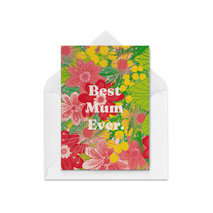 Romantic Love And Friendship Greeting Cards: Best Mum Ever