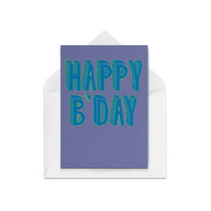 Purple Birthday Card