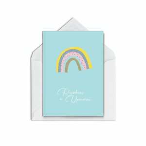 Baby Greeting Cards: Rainbows & Unicorns