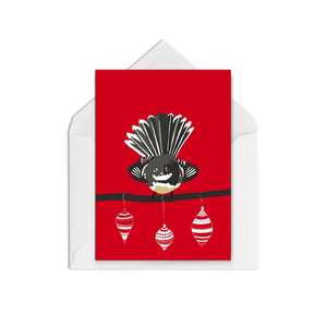 Christmas Cards Blank Inside: Festive Fantail