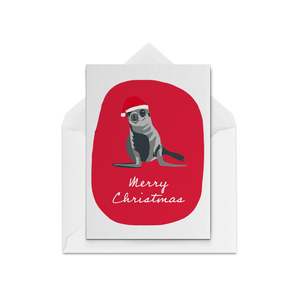 Christmas Cards Blank Inside: Christmas Seal Red