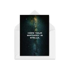 Stella birthday card