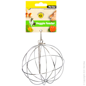 Products: Pet One Veggie Feeder Ball Hanging 12cm » The Parrot Place