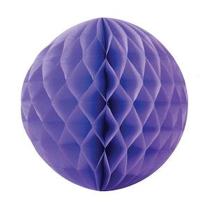 Party Decorations: Pastel Lilac Honeycomb Balls 25cm