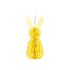 Bunny: Yellow Bunny Honeycomb Decoration