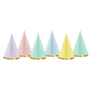 Rainbow: Yummy Party Hats 6pk