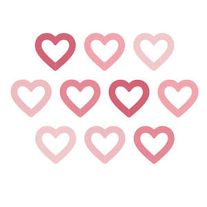 Pink: Heart Drink Tags