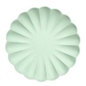 Meri Meri: Mint Large Compostable Plates 8pk
