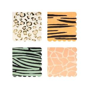Meri Meri: Safari Animal Napkins 16pk