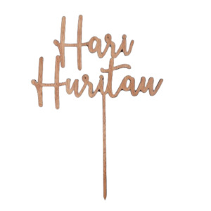Cake Topper: Hari Huritau Cake Topper