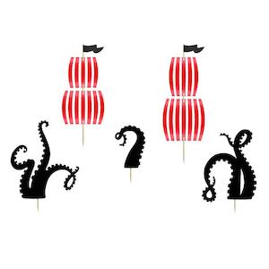 Cake Topper: Pirate Cake Toppers 5pk