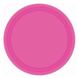 Flamingo: Bright Pink Plates 20pk