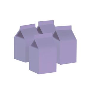 Pastel Lilac Milk Boxes 10pk