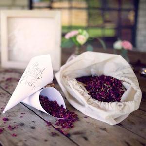 Bulk Dried Rose Petal Confetti Bag 26cups