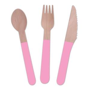 Mermaid: Pink Pastel Wooden Cutlery