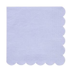 Soft Lilac Scalloped Napkins 20pk