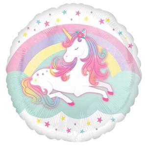Enchanted Unicorn Round Foil Balloon