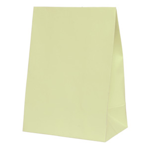 Pastel Yellow Paper Party Favour Bag 10pk