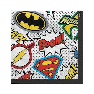 Superhero Beverage Napkins 16pk