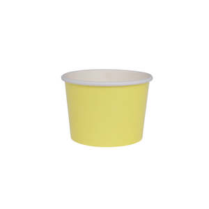 Pastel Yellow Paper Gelato Treat Cup 10pk