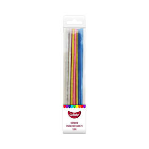 Rainbow: Rainbow Sparkling Candles 18pk
