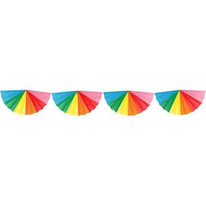Rainbow: Colourful Rainbow Fan Garland