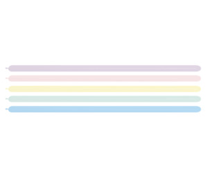 Pastel Matte 260S Modelling Twisting Balloons 100pk