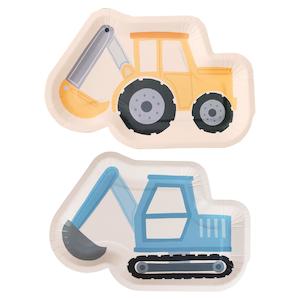 Construction: Construction Vehicle Party Plates 8pk