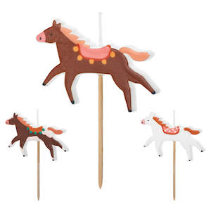 Candles: Horse Birthday Candles 3pk