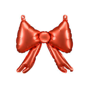 Foil Balloons: Red Bow Foil Baloons 5pk