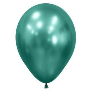 Plain Balloons: Metallic Aurora Green Balloons