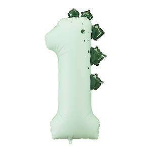 Dinosaur Giant Foil Number Balloon - 1